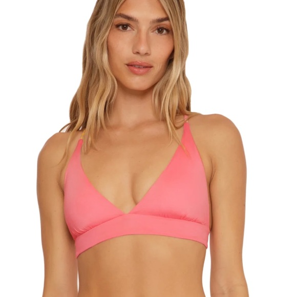 TRINA TURK Playa de Flor Reversible Halter Bikini Top - Size: 8 - Picture 2 of 7